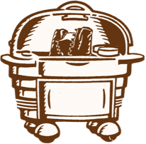 Food cart illustration